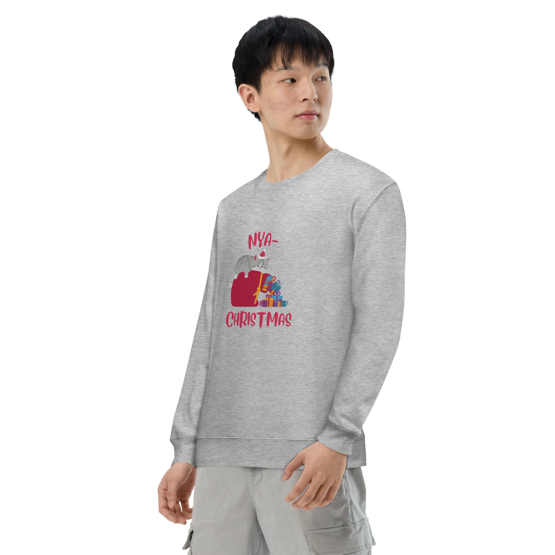 【クリスマス限定商品】猫 トレーナー ねこ かわいい 猫イラスト 猫クリスマス.