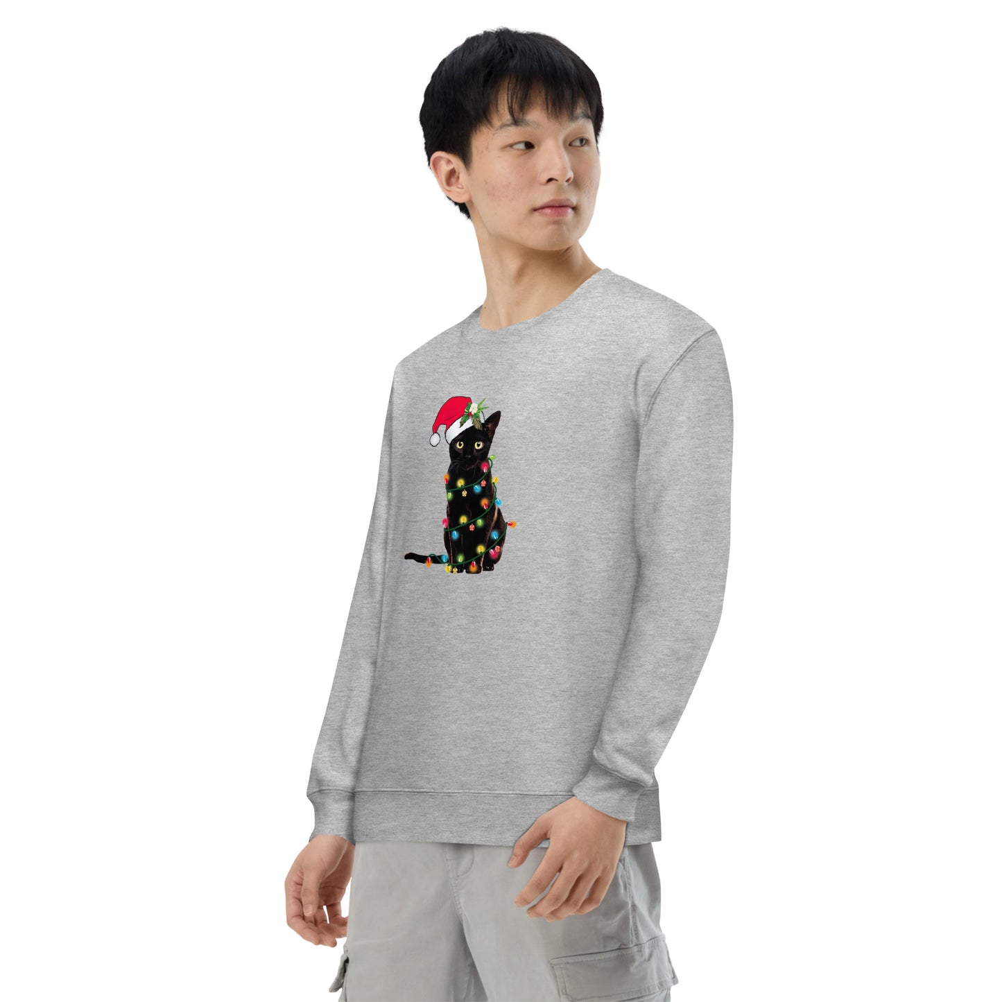 【クリスマス限定商品】猫 トレーナー ねこ かわいい 猫イラスト 猫クリスマス.