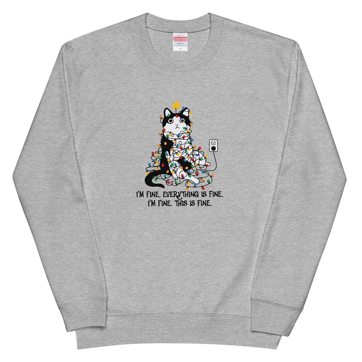 【クリスマス限定商品】猫 トレーナー ねこ かわいい 猫イラスト 猫クリスマス.