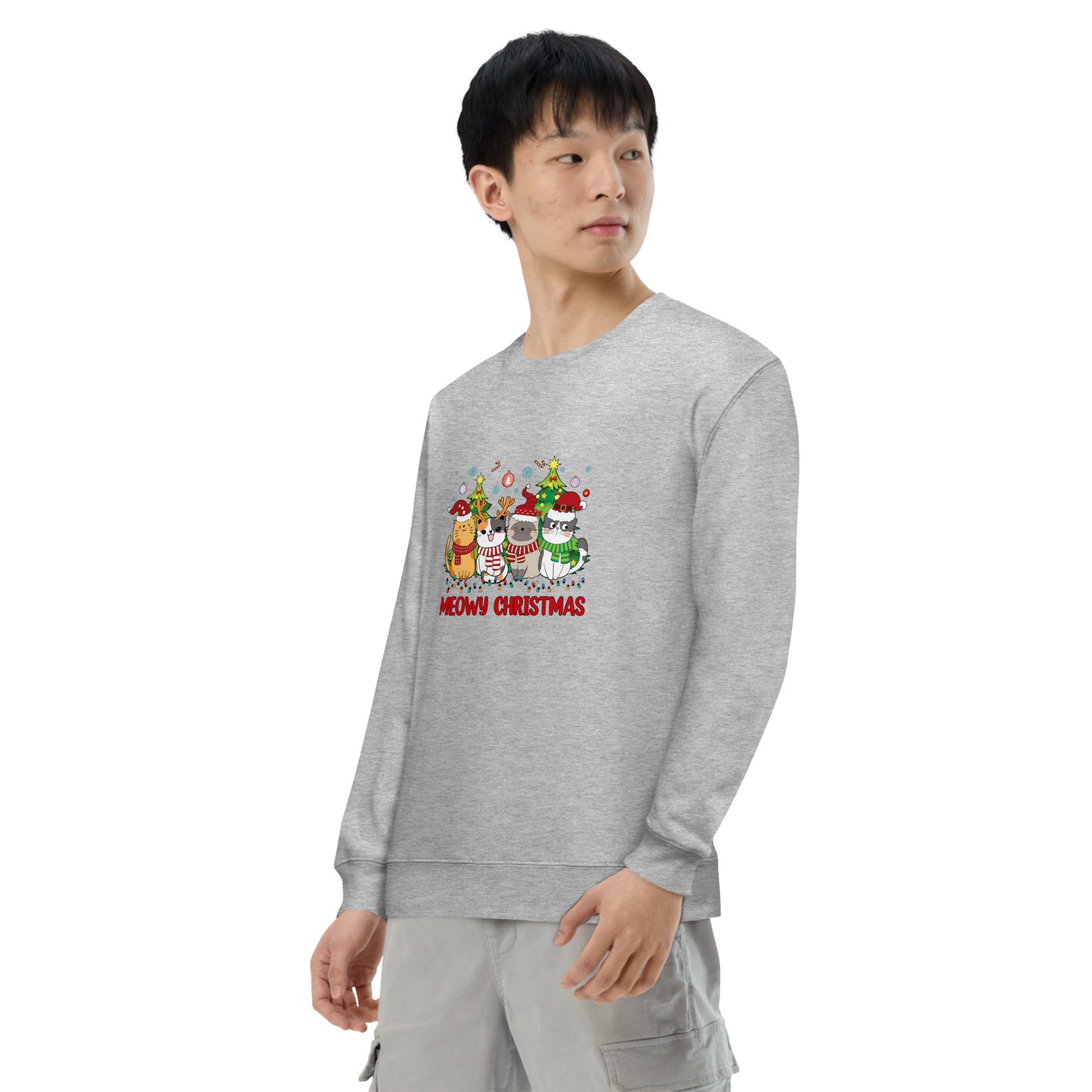 【クリスマス限定商品】猫 トレーナー ねこ かわいい 猫イラスト 猫クリスマス.