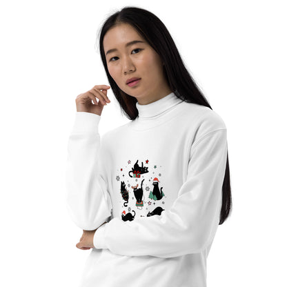 【クリスマス限定商品】猫 トレーナー ねこ かわいい 猫イラスト 猫クリスマス.