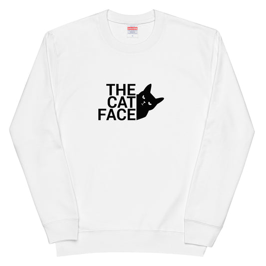 猫 トレーナー ねこ かわいい 猫イラスト THE CAT FACE3.