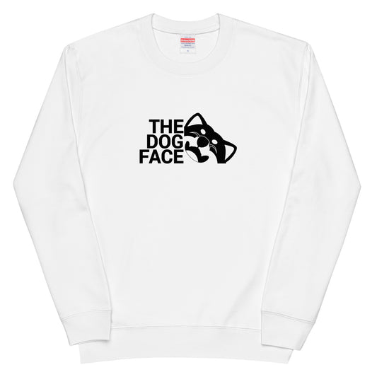 犬 トレーナー いぬ かわいい 犬イラスト 柴犬 THE DOG FACE.