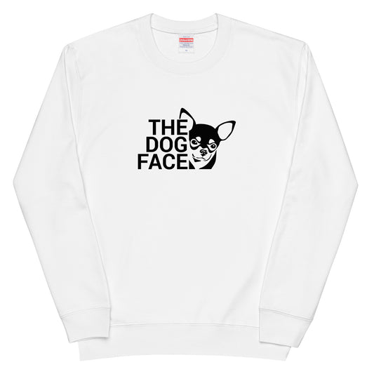 犬 トレーナー いぬ かわいい 犬イラストチワワ THE DOG FACE.