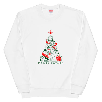 【クリスマス限定商品】猫 トレーナー ねこ かわいい 猫イラスト 猫クリスマス.