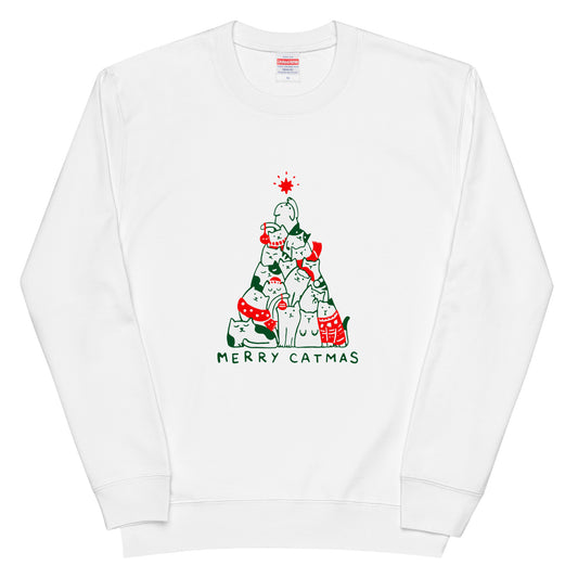 【クリスマス限定商品】猫 トレーナー ねこ かわいい 猫イラスト 猫クリスマス.