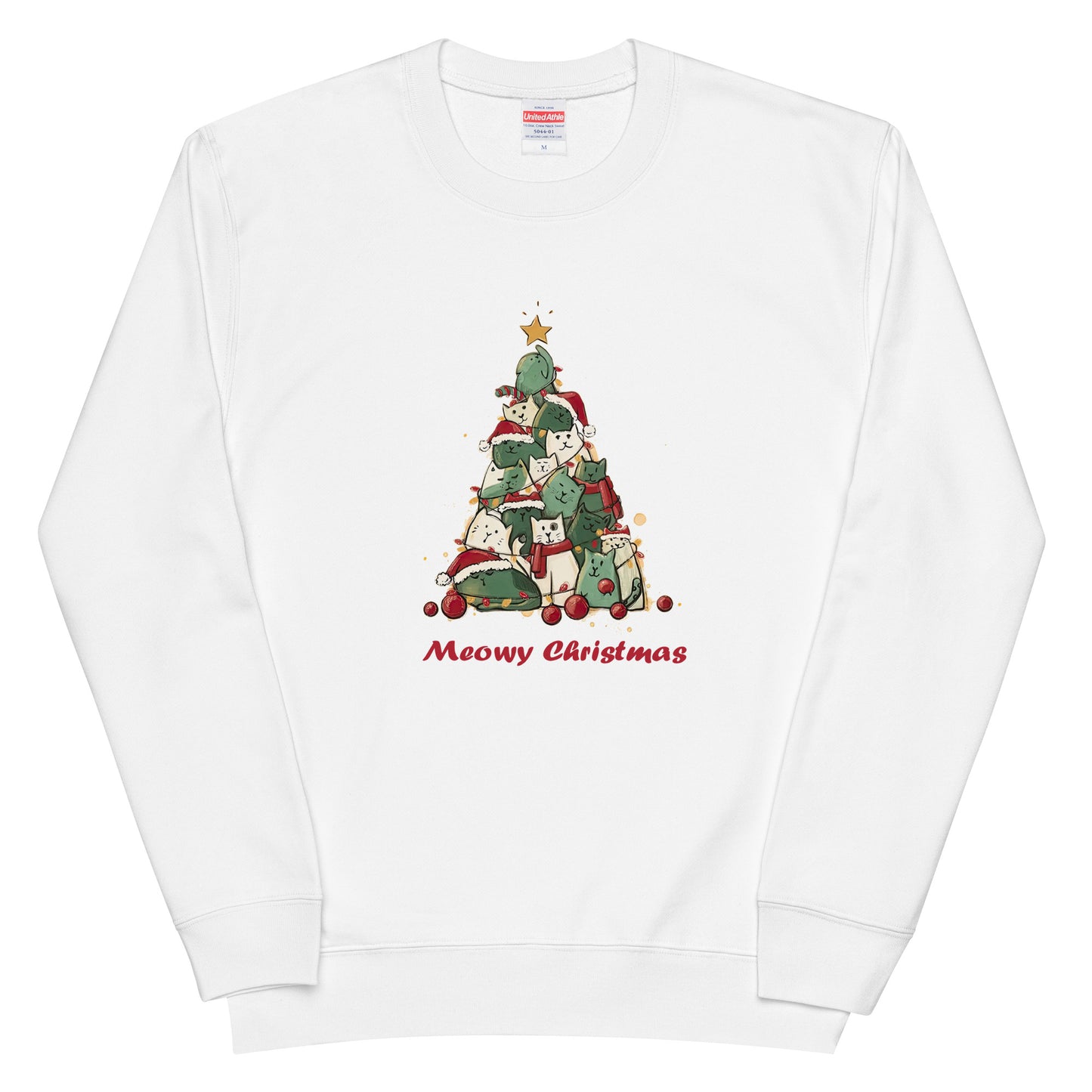 【クリスマス限定商品】猫 トレーナー ねこ かわいい 猫イラスト 猫クリスマス.