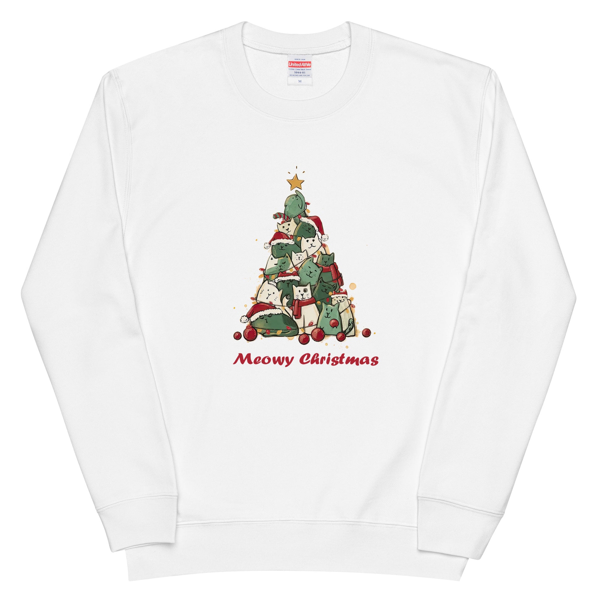 【クリスマス限定商品】猫 トレーナー ねこ かわいい 猫イラスト 猫クリスマス.