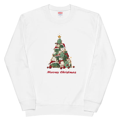 【クリスマス限定商品】猫 トレーナー ねこ かわいい 猫イラスト 猫クリスマス.