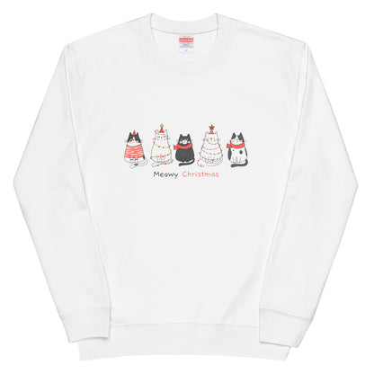 【クリスマス限定商品】猫 トレーナー ねこ かわいい 猫イラスト 猫クリスマス.