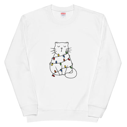 【クリスマス限定商品】猫 トレーナー ねこ かわいい 猫イラスト 猫クリスマス.