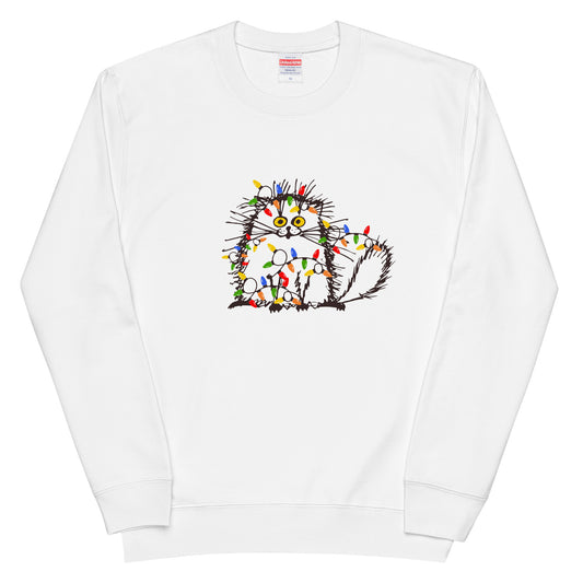 【クリスマス限定商品】猫 トレーナー ねこ かわいい 猫イラスト 猫クリスマス.