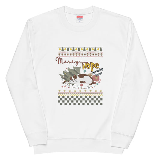 【クリスマス限定商品】猫 トレーナー ねこ かわいい 猫イラスト 猫クリスマス.