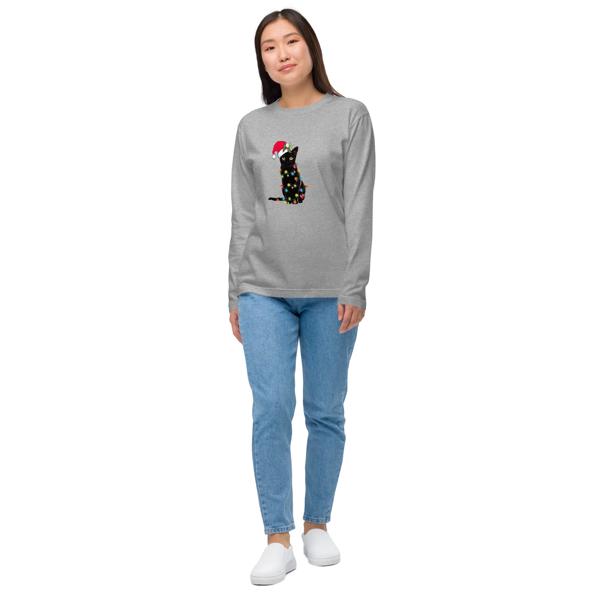 【クリスマス限定商品】猫 ロン t 猫 長袖 t シャツ ねこ 猫イラスト 猫クリスマス.