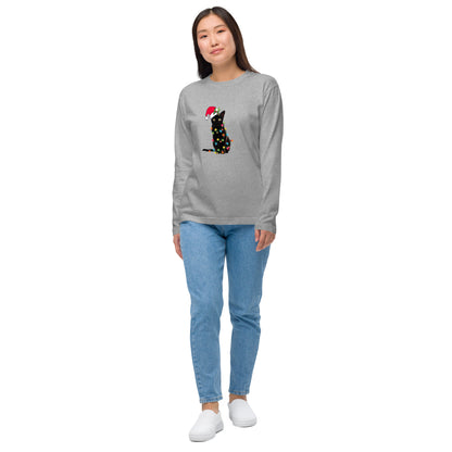 【クリスマス限定商品】猫 ロン t 猫 長袖 t シャツ ねこ 猫イラスト 猫クリスマス.