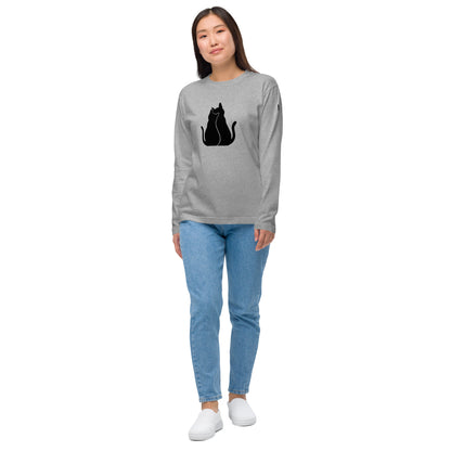 【バレンタイン限定】猫 ロン t 猫 長袖 t シャツ ねこ 猫イラスト