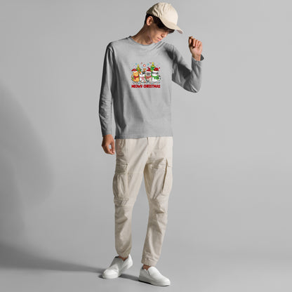 【クリスマス限定商品】猫 ロン t 猫 長袖 t シャツ ねこ 猫イラスト 猫クリスマス.