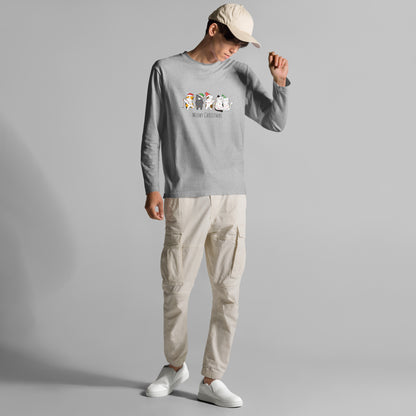 【クリスマス限定商品】猫 ロン t 猫 長袖 t シャツ ねこ 猫イラスト 猫クリスマス.