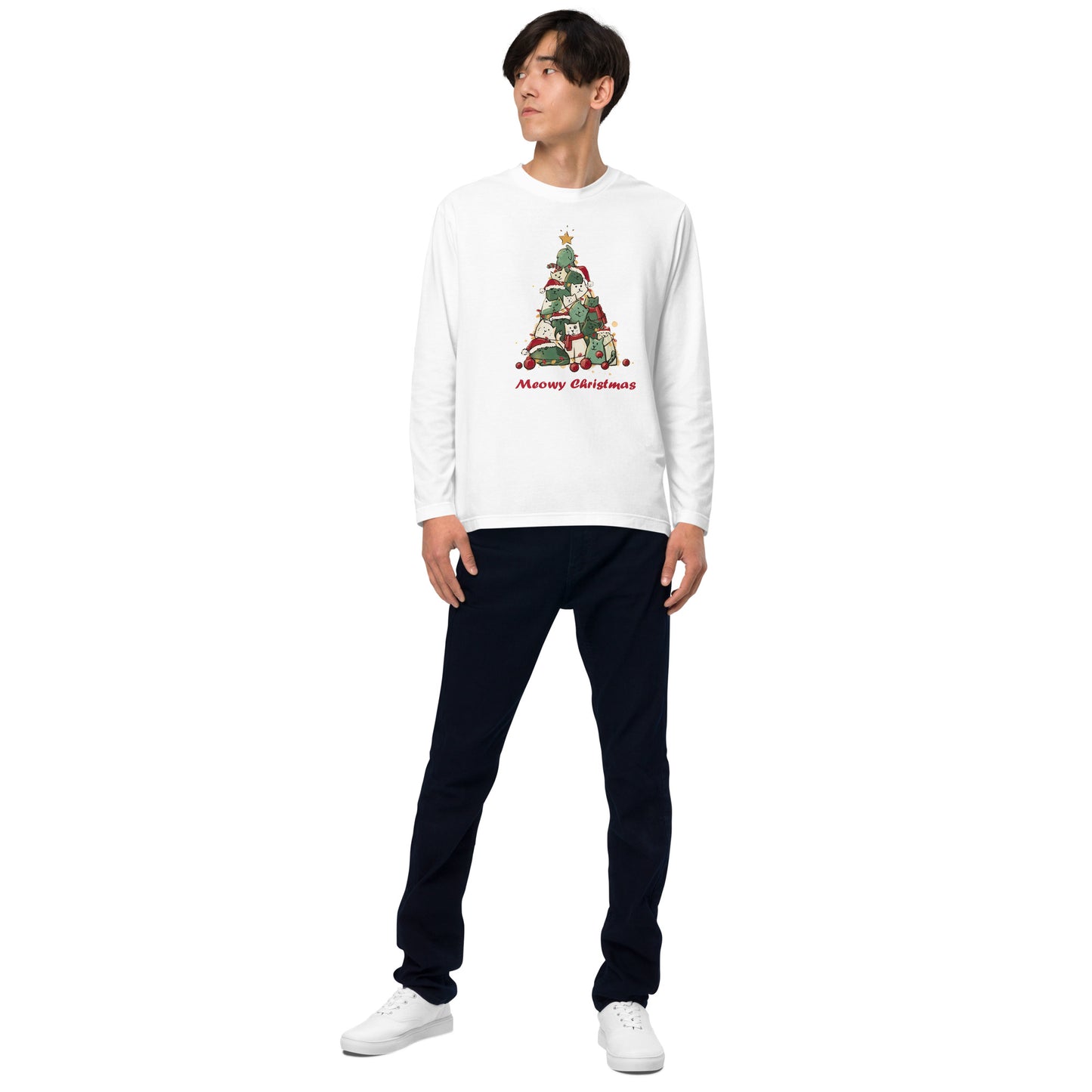 【クリスマス限定商品】猫 ロン t 猫 長袖 t シャツ ねこ 猫イラスト 猫クリスマス.