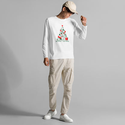 【クリスマス限定商品】猫 ロン t 猫 長袖 t シャツ ねこ 猫イラスト 猫クリスマス.