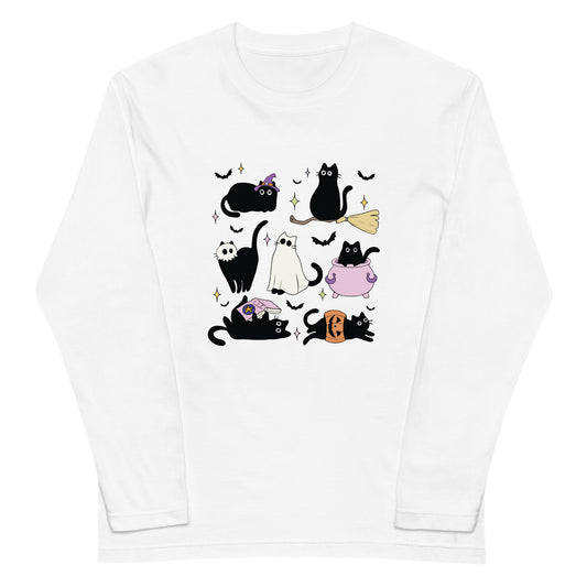 猫 ロン t 猫 長袖 t シャツ ねこ 猫イラスト ハロウィン.