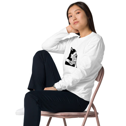 【バレンタイン限定】猫 ロン t 猫 長袖 t シャツ ねこ 猫イラスト 可愛い猫.