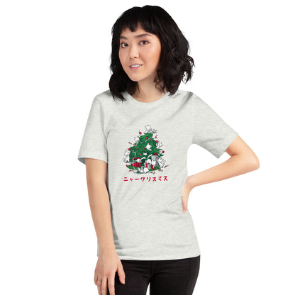 【クリスマス限定商品】猫tシャツ ねこ 猫イラスト 猫クリスマス.