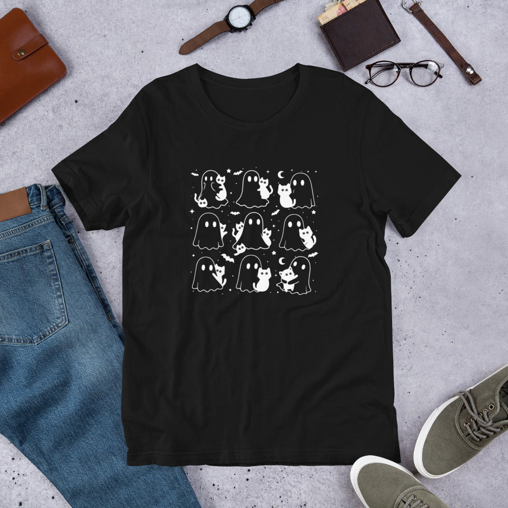 猫tシャツ ねこ 猫イラスト おもしろ tシャツ かわいい ハロウィン｜アダルト&キッズサイズ.