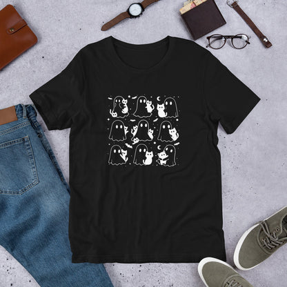 猫tシャツ ねこ 猫イラスト おもしろ tシャツ かわいい ハロウィン｜アダルト&キッズサイズ.
