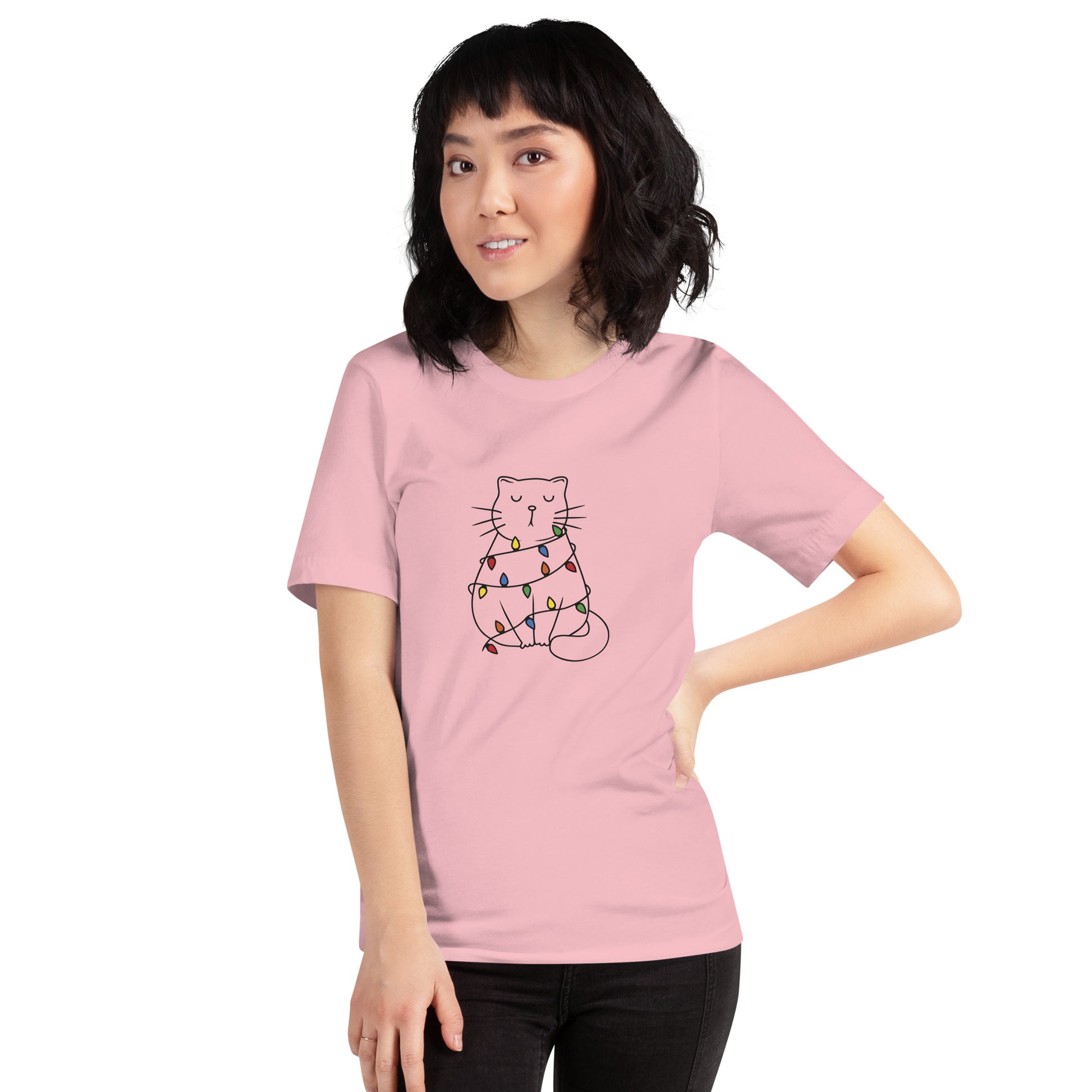 【クリスマス限定商品】猫tシャツ ねこ 猫イラスト 猫クリスマス.