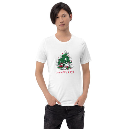 【クリスマス限定商品】猫tシャツ ねこ 猫イラスト 猫クリスマス.