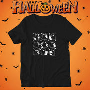 猫tシャツ ねこ 猫イラスト おもしろ tシャツ かわいい ハロウィン｜アダルト&キッズサイズ