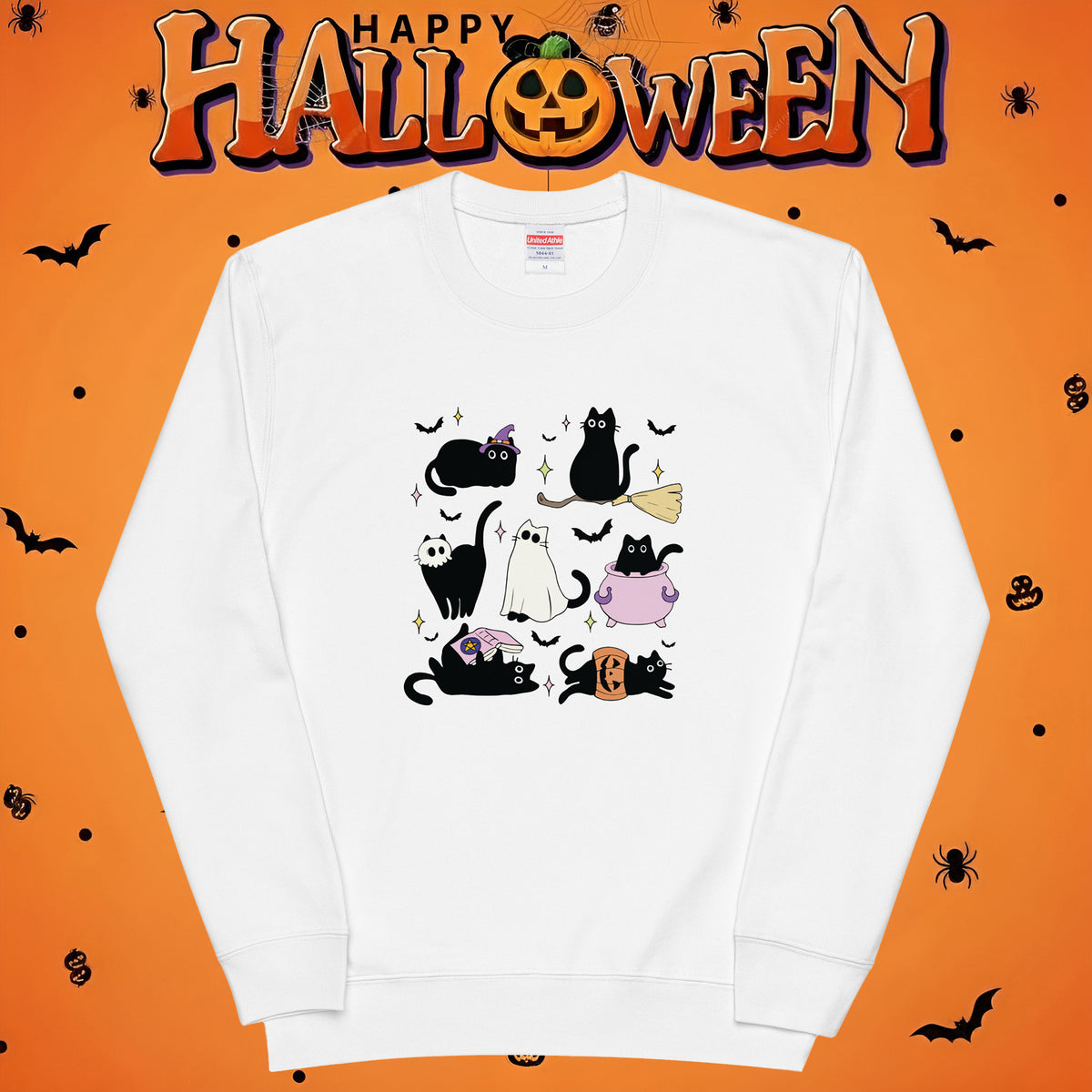 猫 トレーナー ねこ かわいい  猫ハロウィン  ／アダルト&キッズサイズ