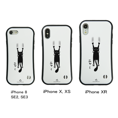 ケース ねこ 猫イラスト 引っ掻く猫 2 スマホ ケース iPhone8, SE2, SE3 ~ ケース iPhone16シリーズ