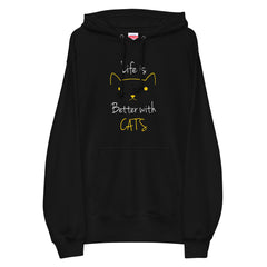 猫 パーカー ねこ かわいい 猫イラスト Better with Cats.