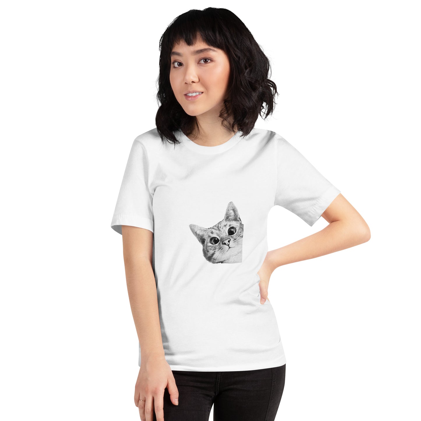 猫tシャツ ねこ 猫イラスト 可愛い猫の絵