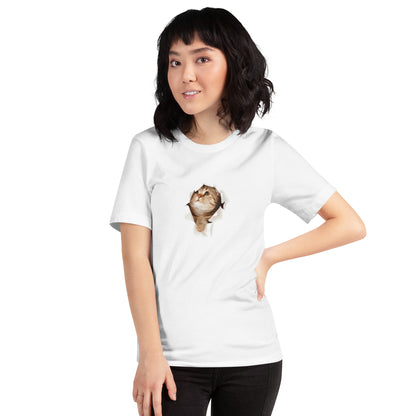 猫tシャツ ねこ 猫イラスト3D CAT 10 可愛い｜アダルト&キッズサイズ.