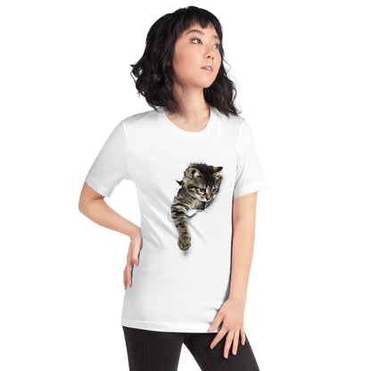 猫tシャツ ねこ 猫イラスト 3D おもしろ 可愛い